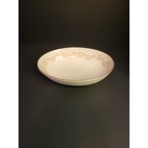 Vintage Noritake Ivory China Goldivy 9" Oval Serving Vegetable Bowl 7531 - Picture 6 of 10